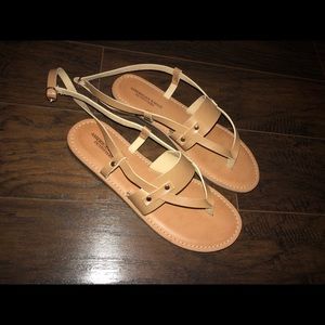 Tan sandals